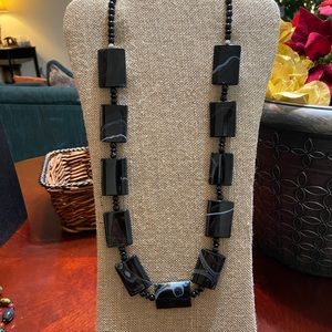 Black Onyx Statement Necklace